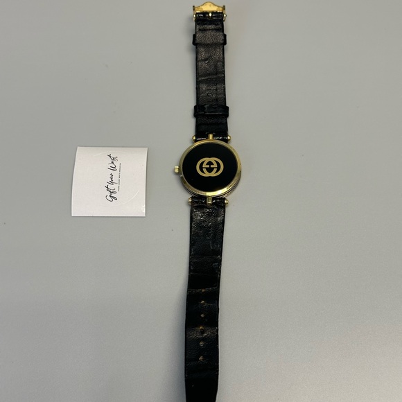 Gucci 2000M Sherry Line Stainless Steel Black 30mm Ladies’ Luxury Watch - Picture 11 of 14